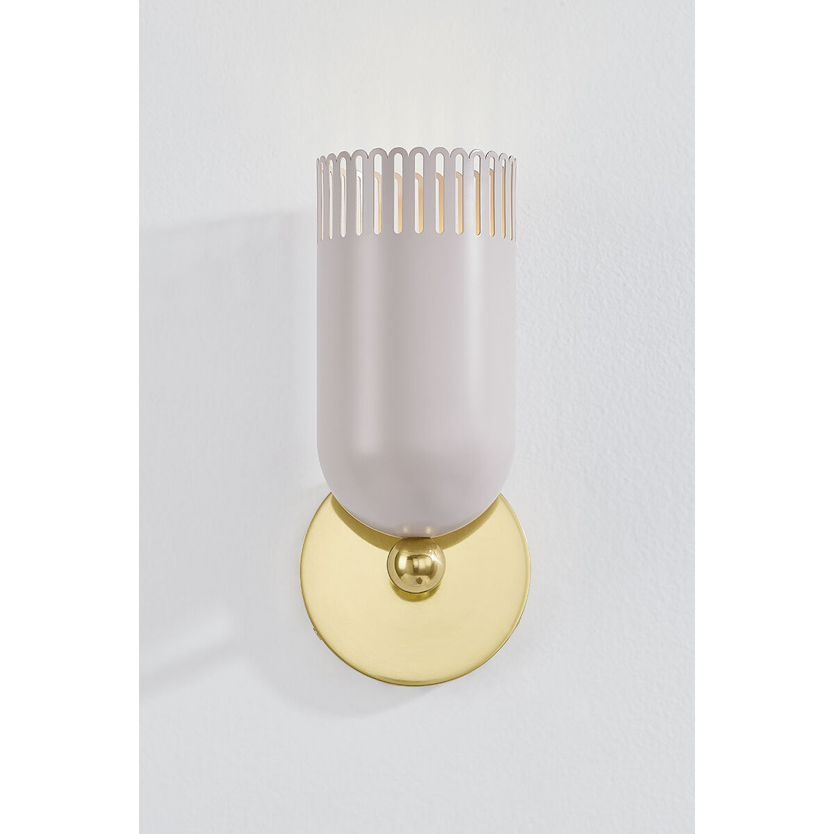 Liba 1 Light 4.75 inch Aged Brass/Soft Peignoir Wall Sconce Wall Light